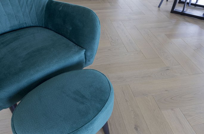 FinishParkiet: Dąb Satin Grey kl. Natur - jodła klasyczna