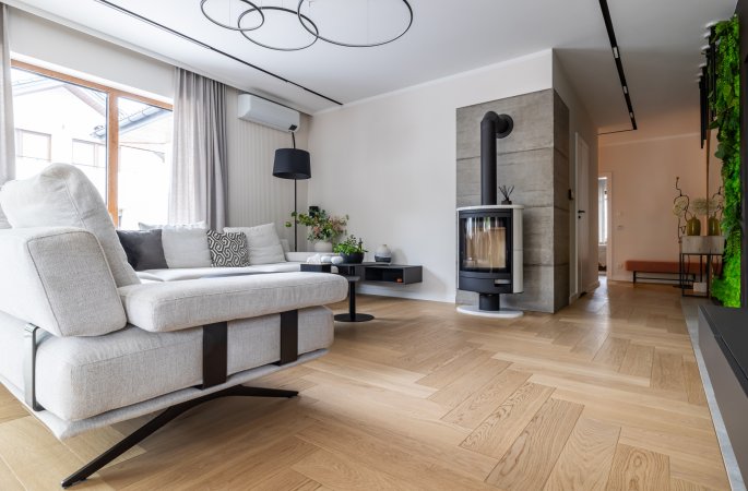 Parkiet Hajnówka: Dąb Kastor 'ST' - jodła klasyczna